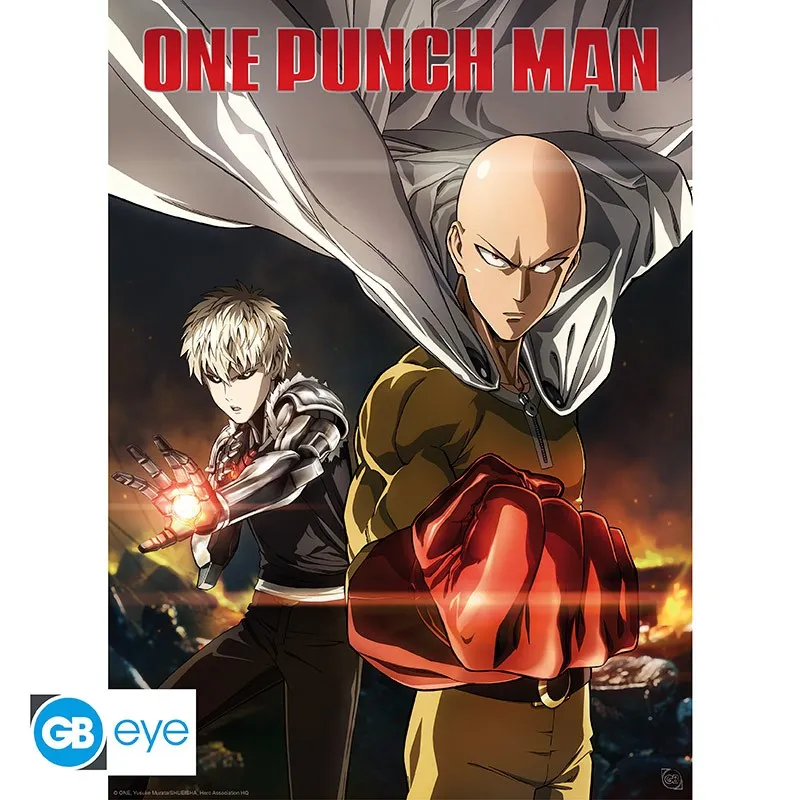ONE PUNCH MAN - Set 2 Posters Chibi 52x38 - Saitama & Genos